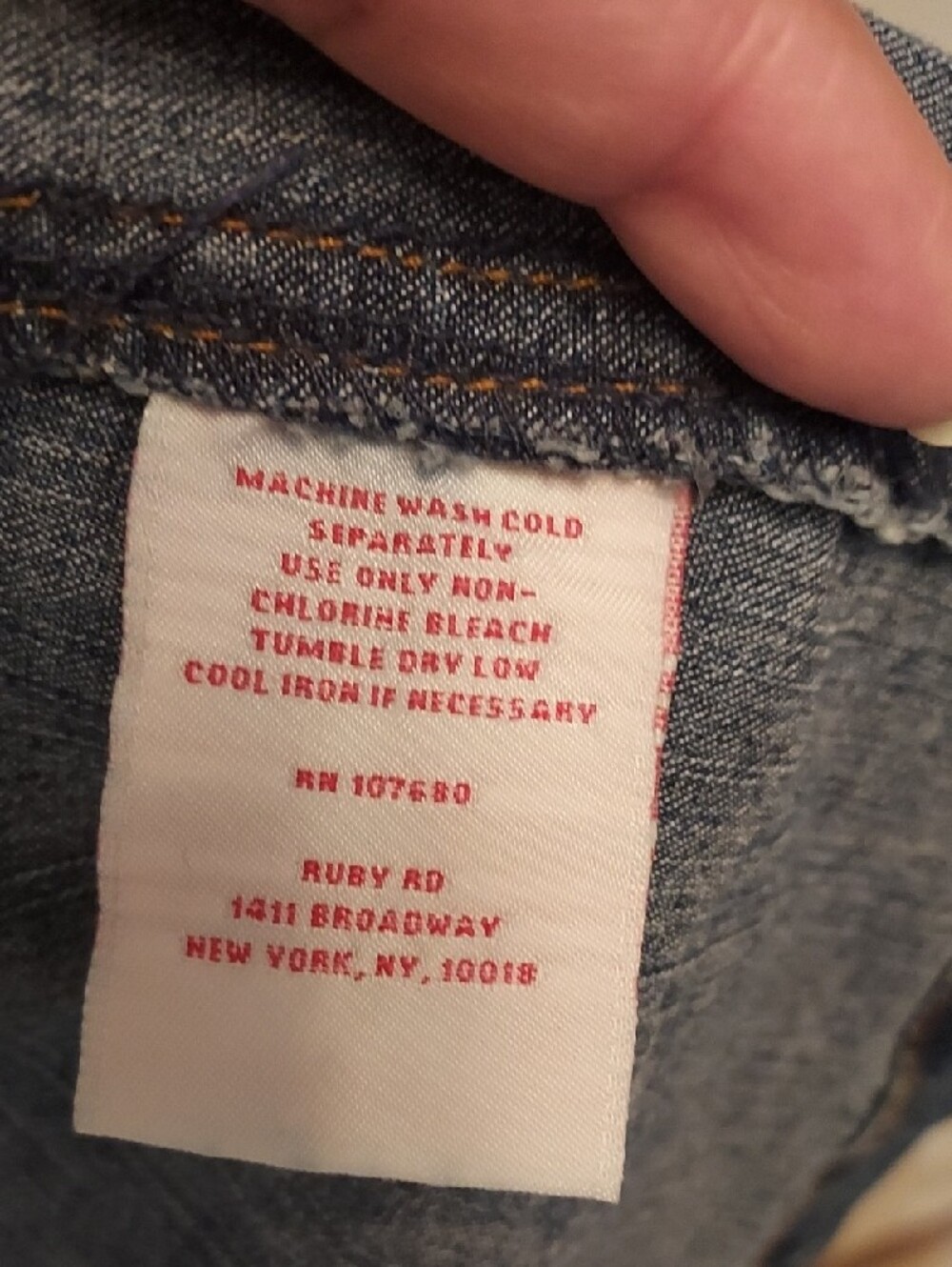 Ruby Rd Embroidered Denim Blazer - Picture 7 of 7